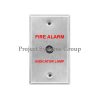 Local Remote Lamp - Indicate Alarm Status - Stainless Steel Faceplate Specification - Voltage: 3 VDC - Size: 7cm. X 11.5cm - LED Color: RED - Single-Gang Electrical Outlet Box"